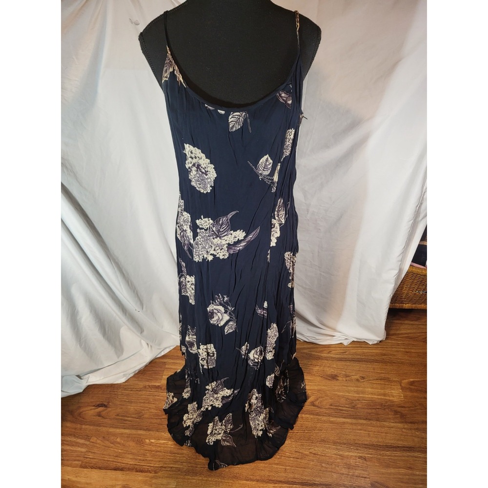 Vintage Styleworks Black Floral Size 10 Rayon Dress Flowy‎ Cottagecore